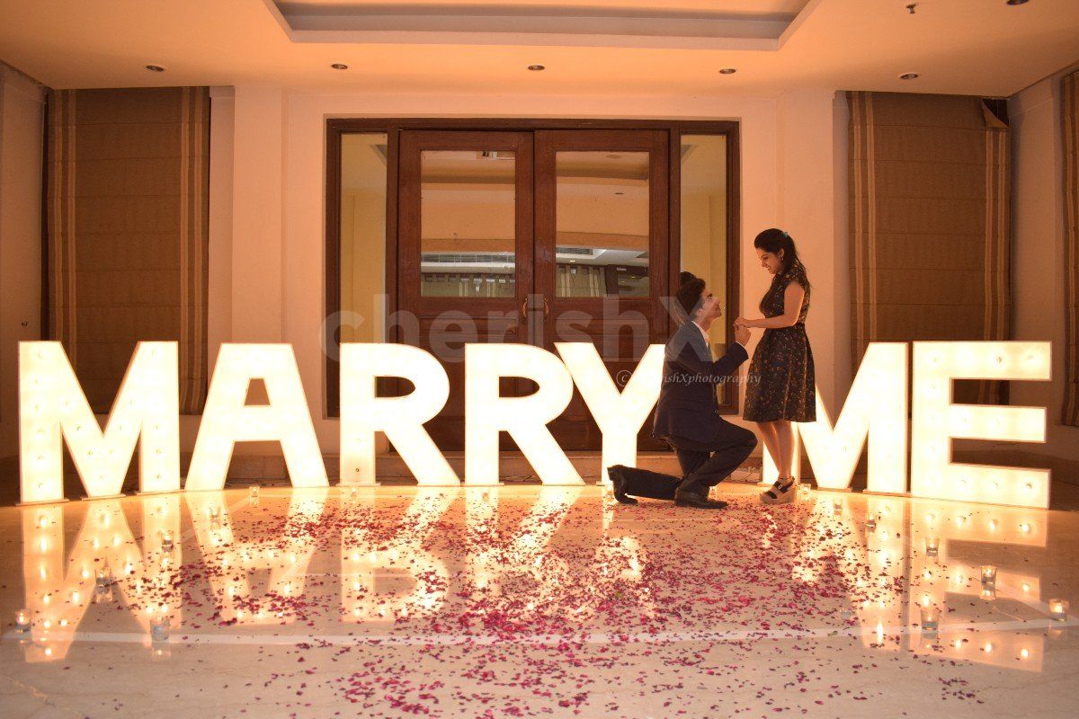 Dreamy Proposal - Big Marry Me Letters