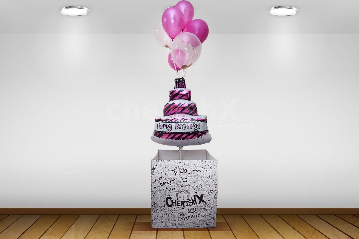 Birthday Balloon Box for Her
