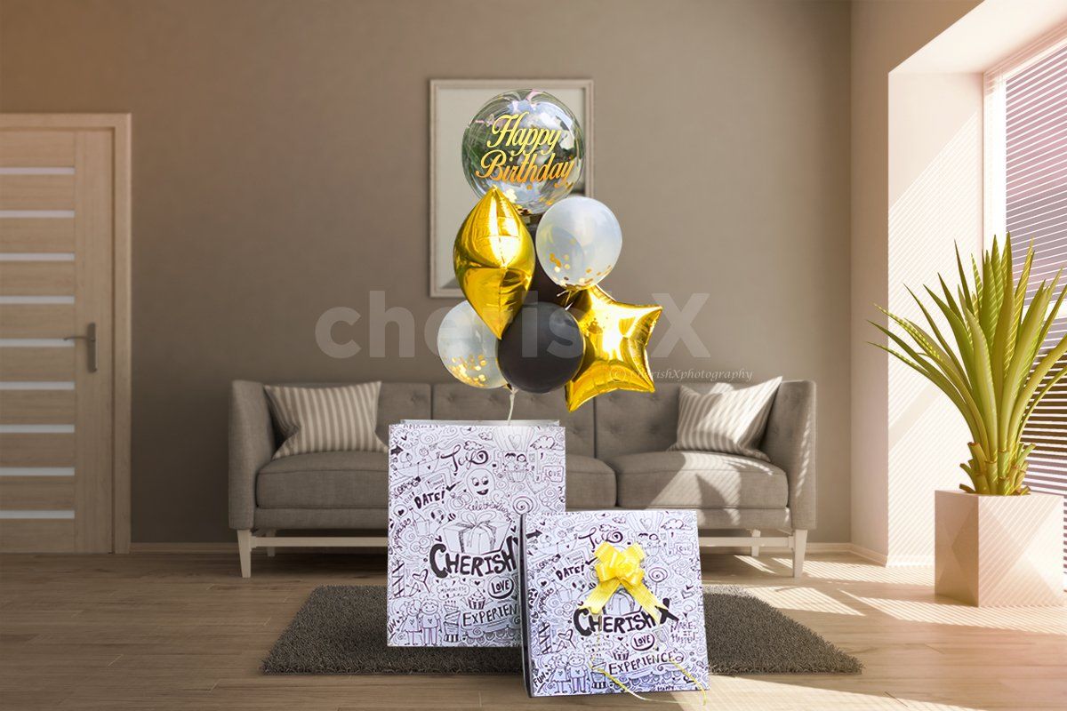 A Themed Surprise Box for birthdays, and Anniversaries.