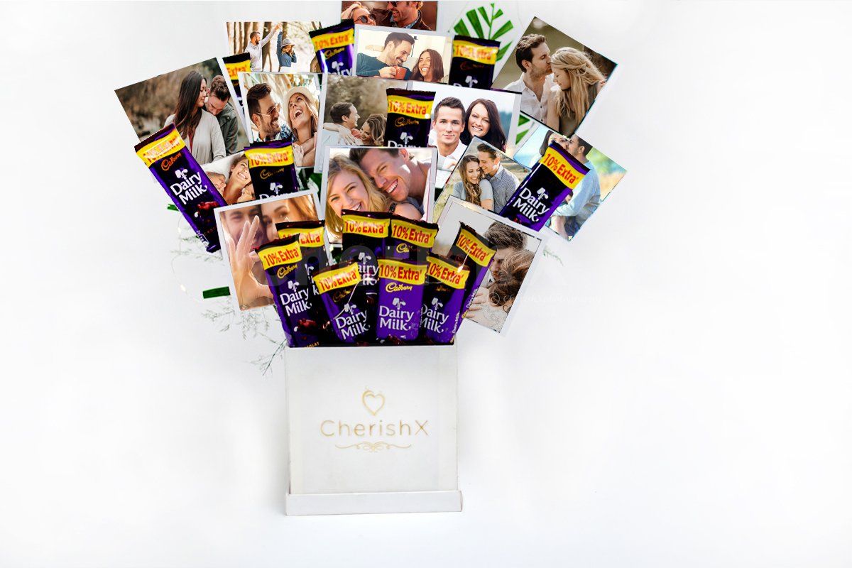 Chocolate Floral Bouquet with photos