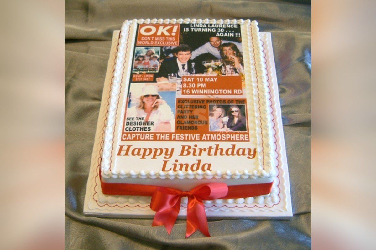 Customized photo cake