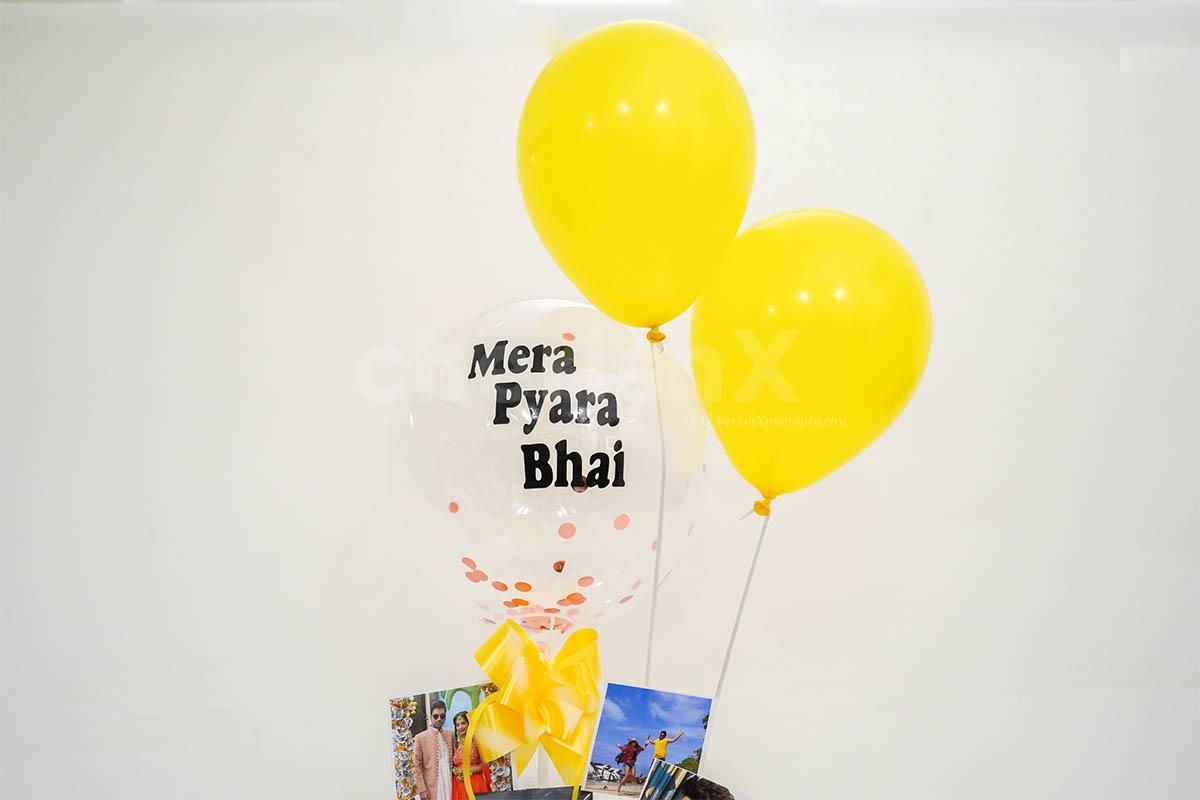 Send a Bucket of bond and love to your brother o his birthday or Raksha Bandhan.