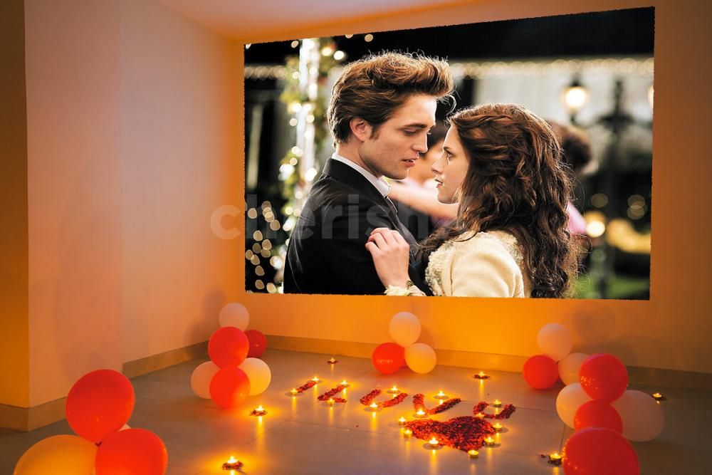 Book Private Movie Screening Setup with Candlelight Dinner in Gurgaon