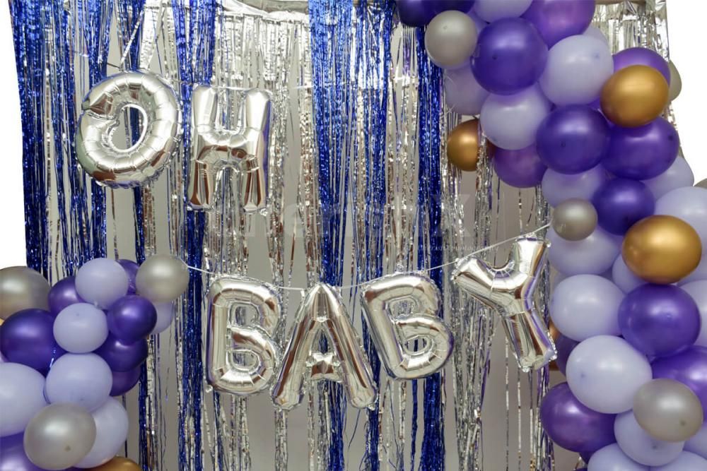 Violet Baby Shower decoration