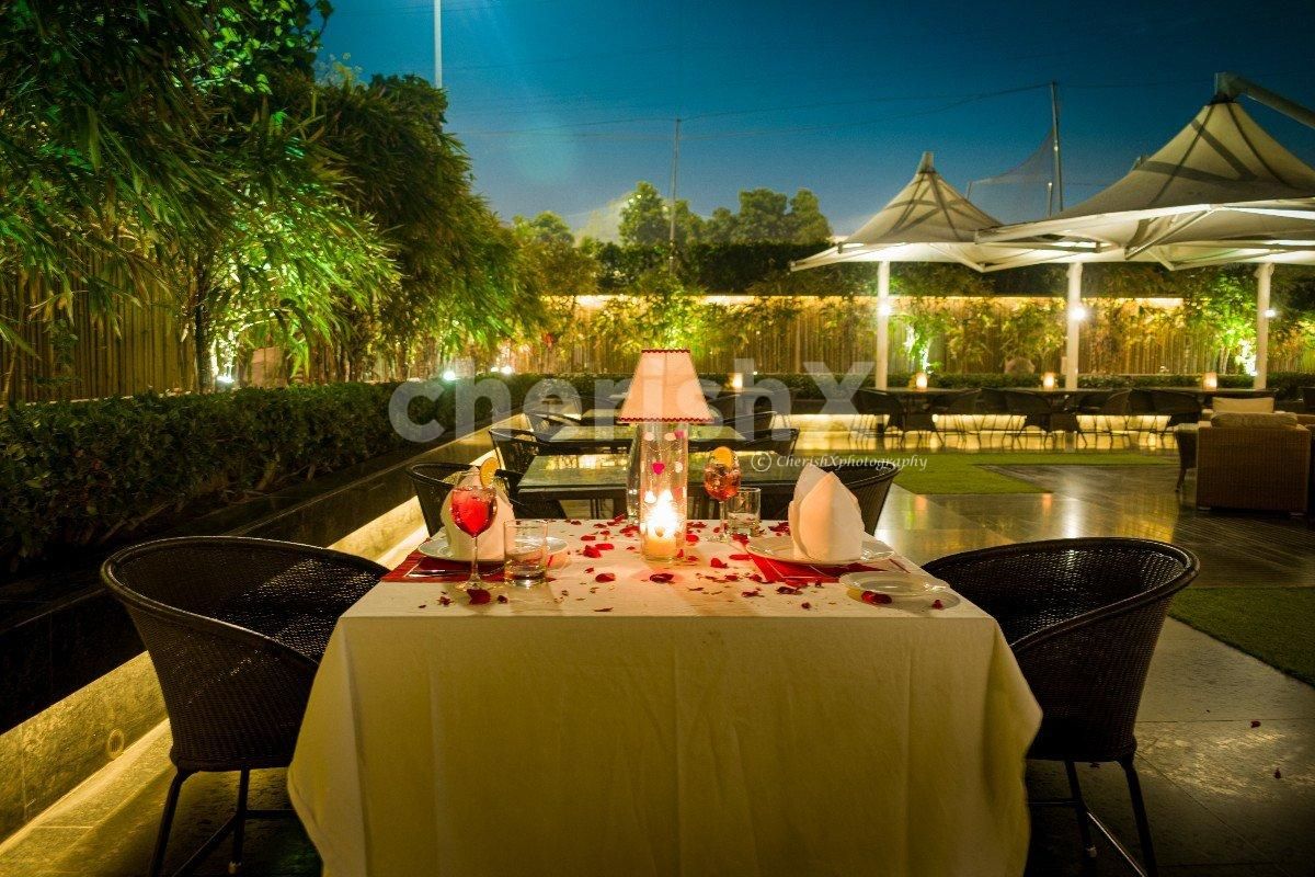 Romantic open air dinner at Lalit, CP