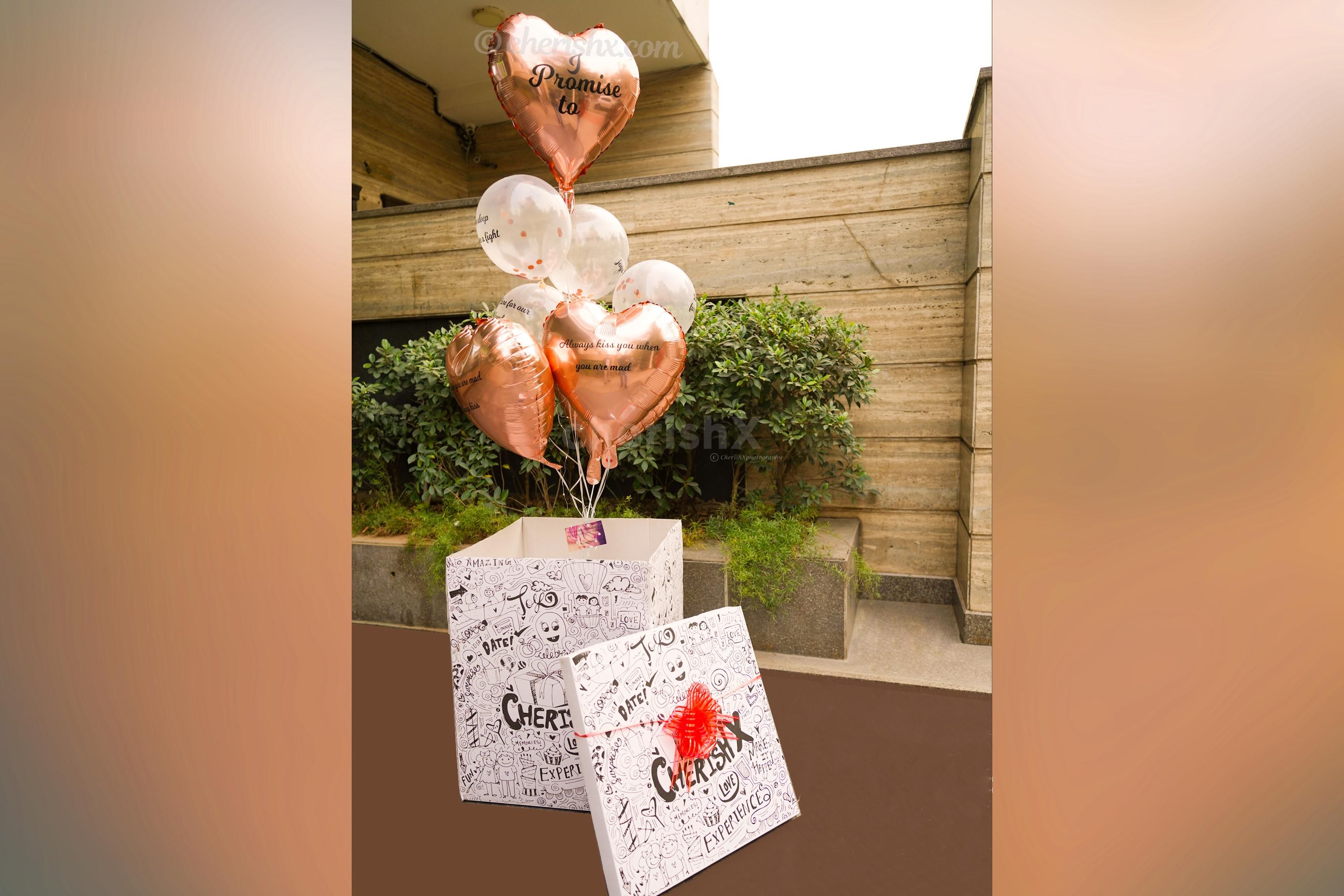 CherishX's Rose Gold 7 Promises Surprise Box to make those 7 promises to your significant other.