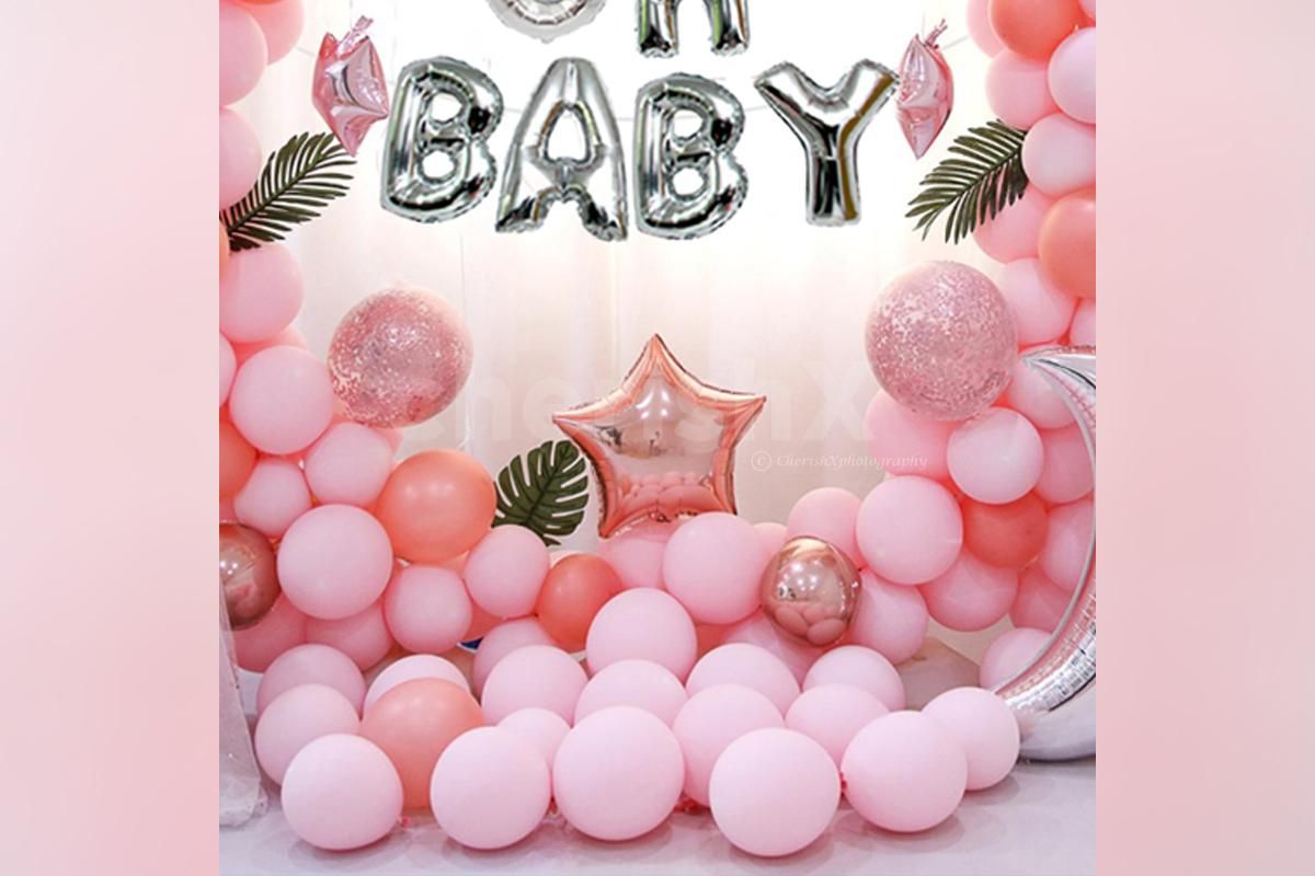Surprise the mother-to-be with this unique 'oh baby' shower decor by CherishX!