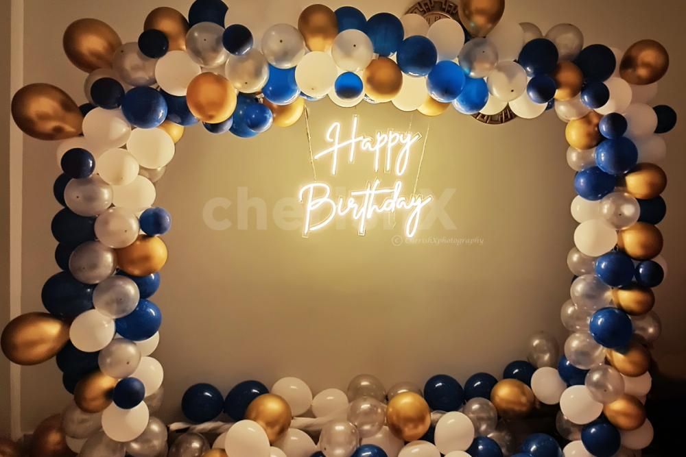 Go for something different this time with an elegant happy birthday neon light decor!