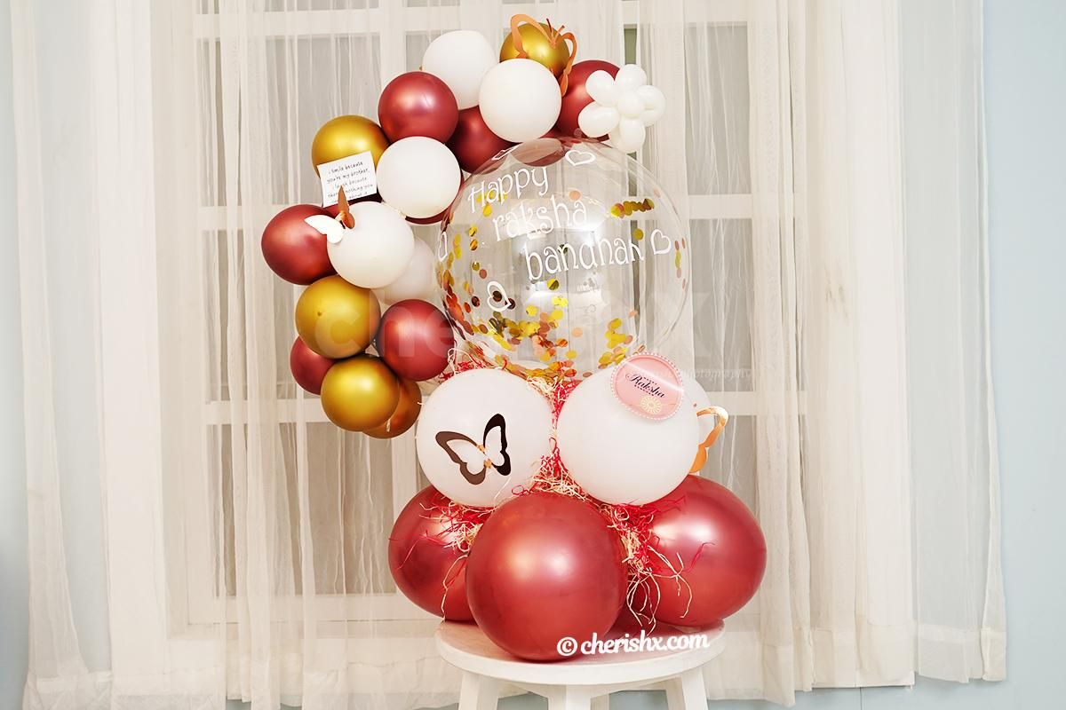 A beautiful Raksha Bandhan Balloon Bouquet Gift.