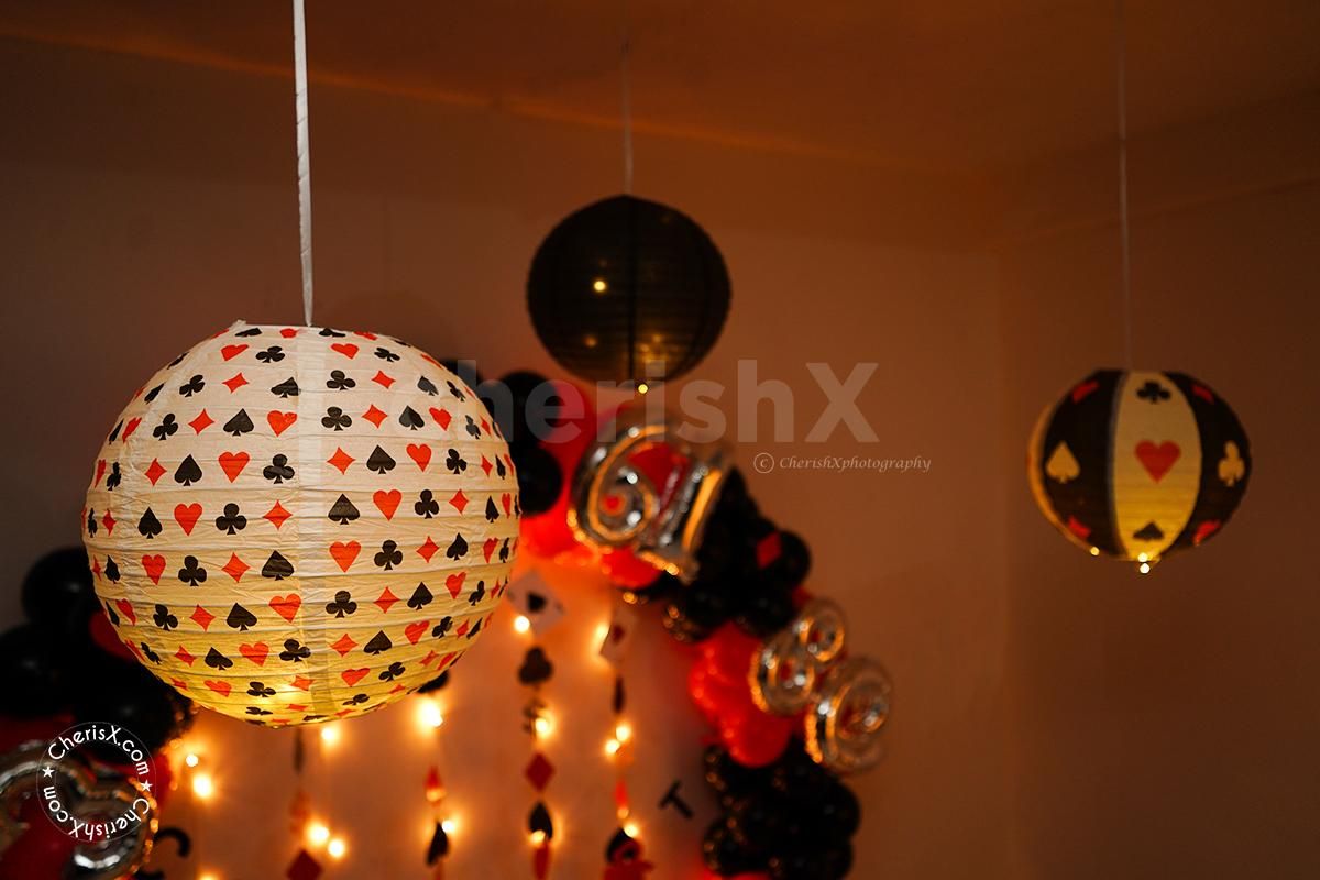 Get a Casino Themed decoration for your card party.