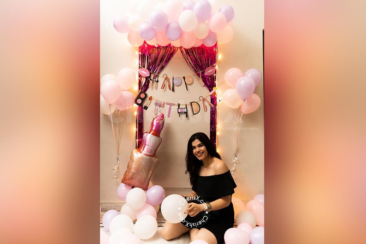 Surprise your special ladies with CherishX's Makeup Themed Birthday Decor!