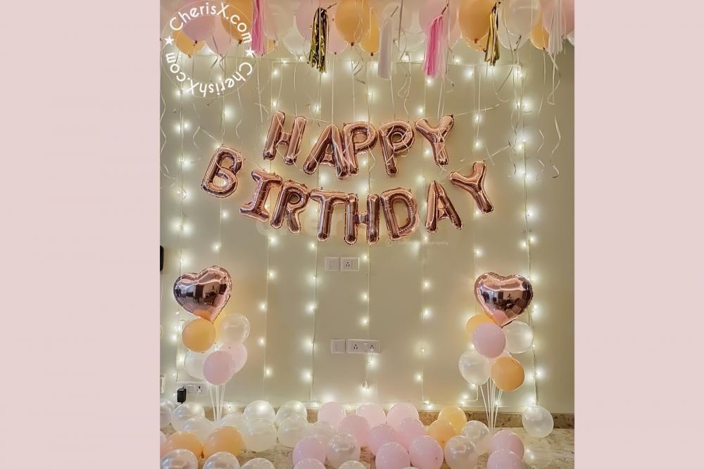 Pastel And Rosegold Birthday Decor