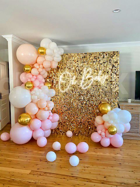 Celebrate your occasions with this Golden Sequin Decor!
