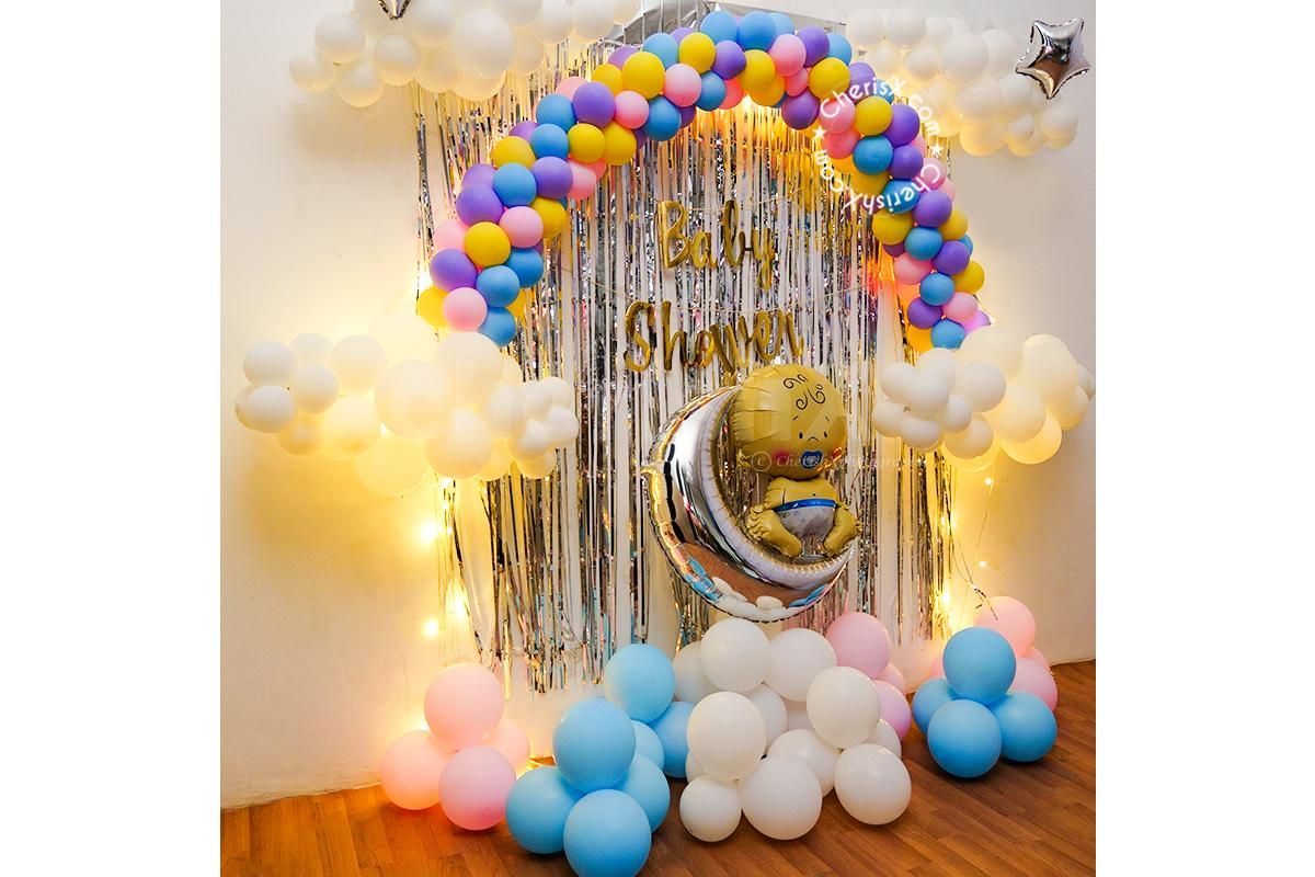 A Cloudy Theme Baby Shower Decoration by CherishX!