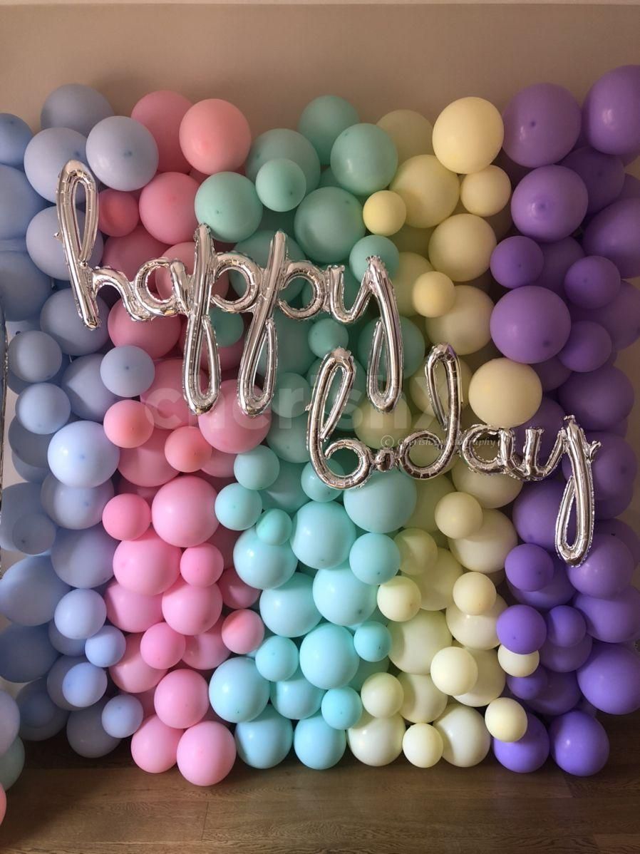 Pastel Theme balloon decor for your birthday