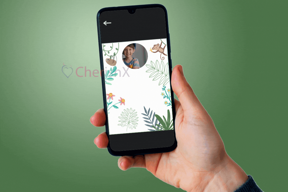 Customisable Jungle Theme E-Invite to send online to friends and family