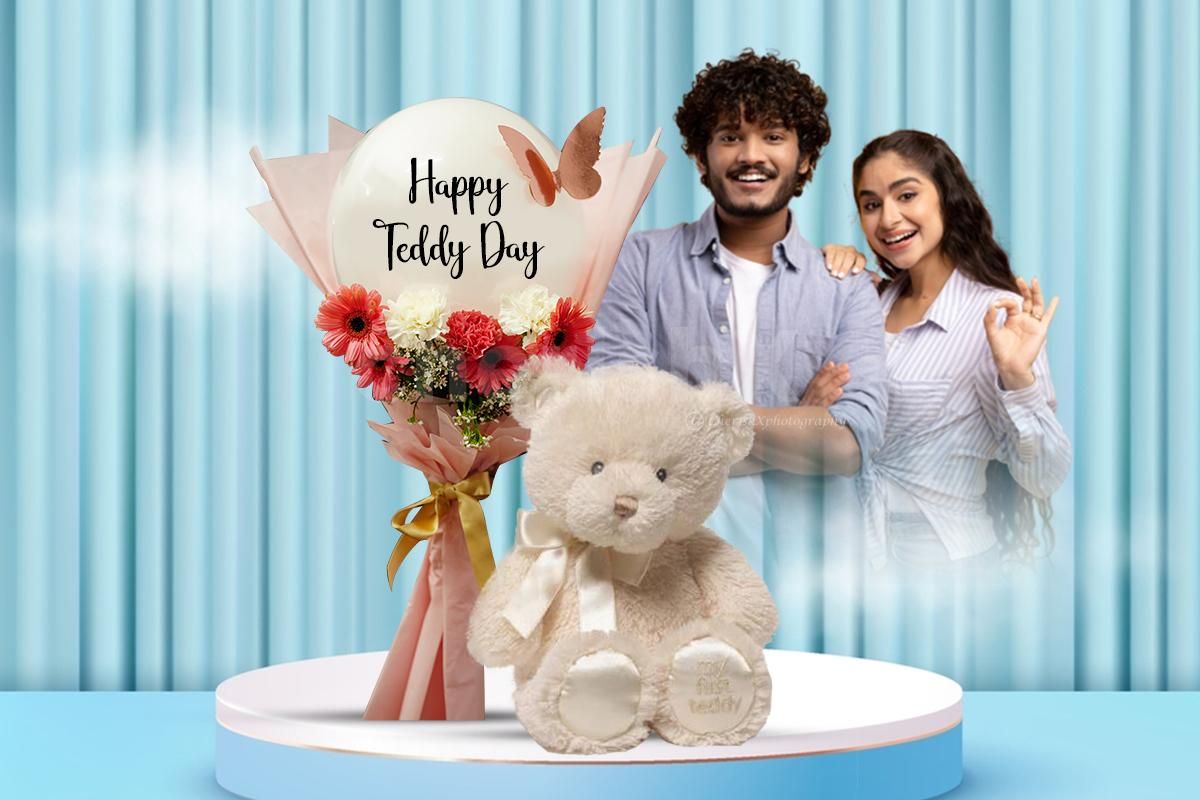 Cute Pink Teddy Day Combo