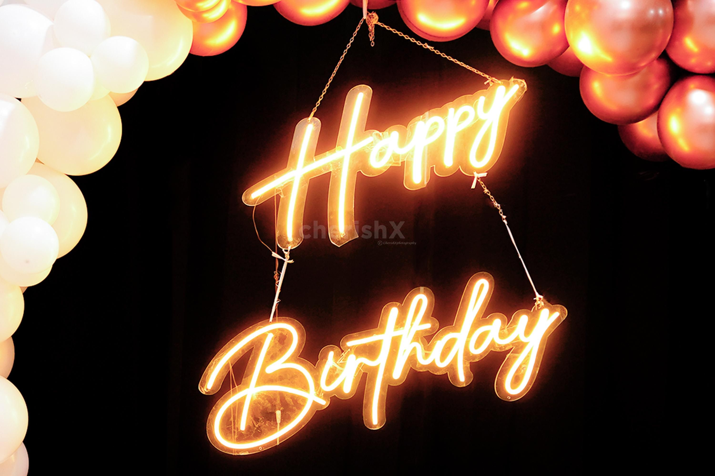 Illuminate the room with our colourful LED lights, adding a fun and festive touch to your loved one's birthday.