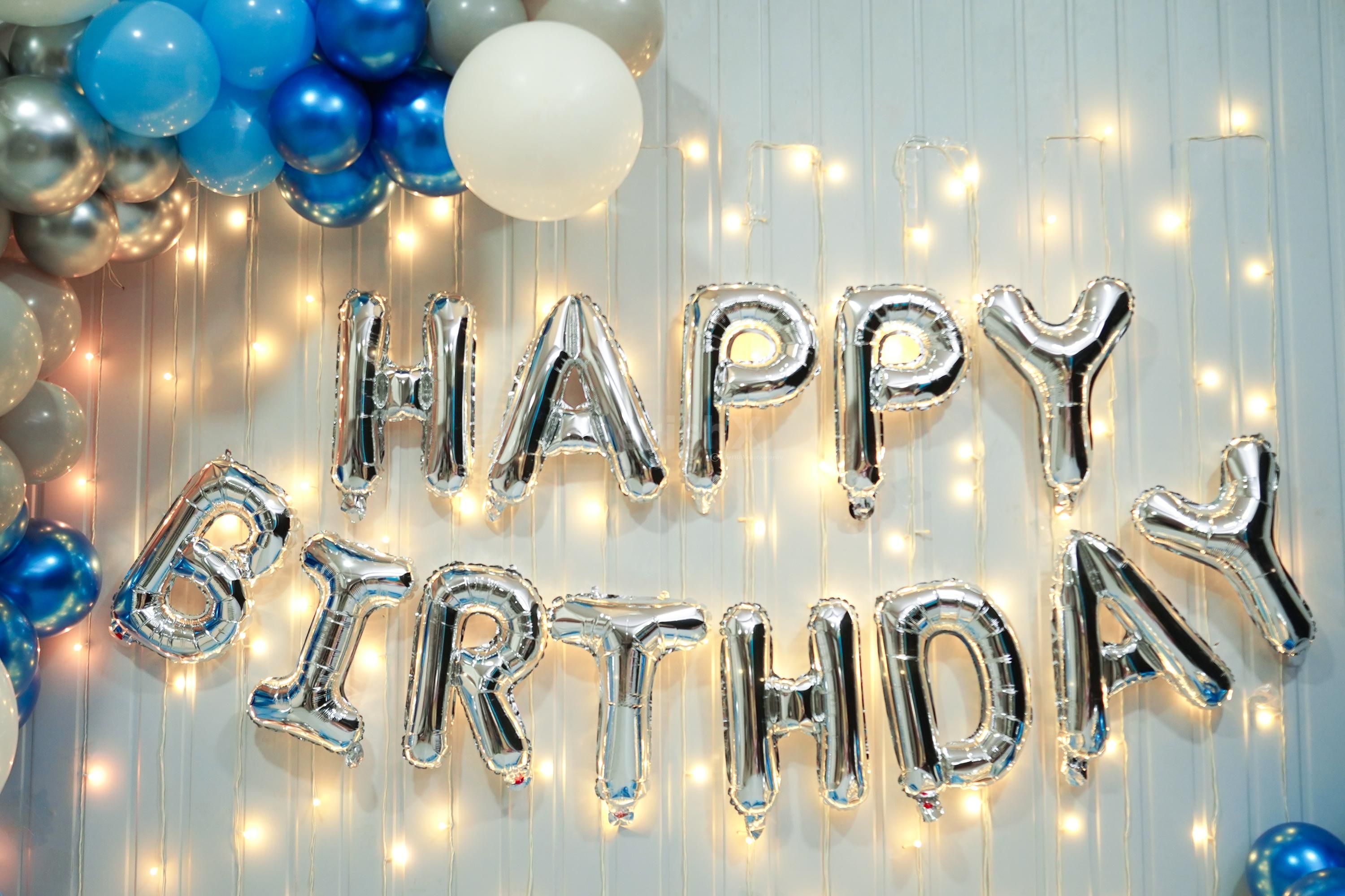 The glowing and shiny brightly balloons are capturing the essence of celebration.