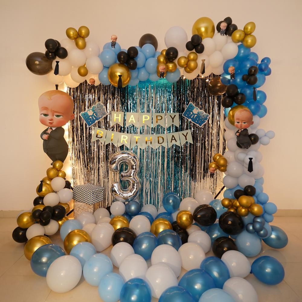 Let your child have a wonderful party by booking CherishX's Boss Baby Theme Decor