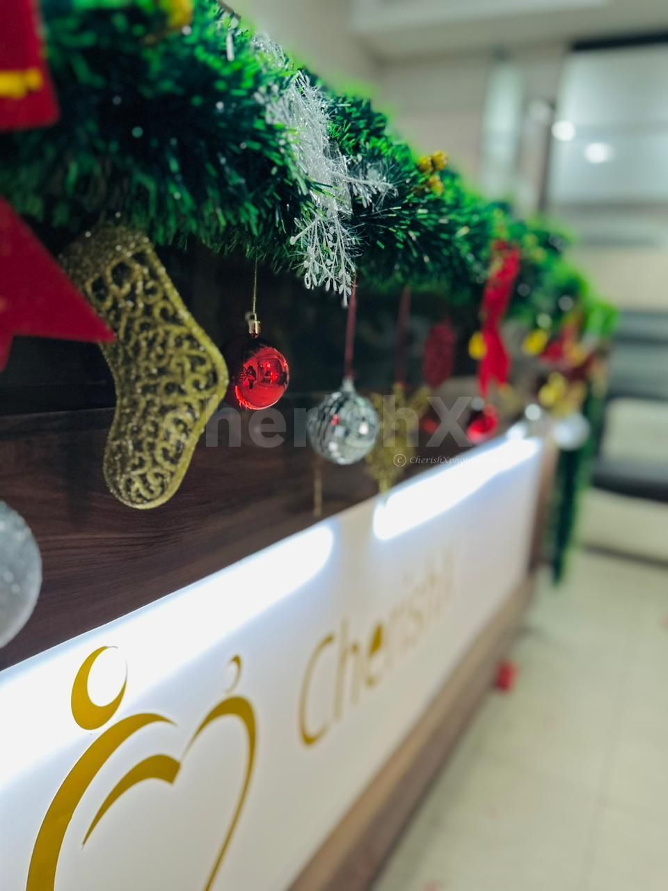 An array of delightful ornaments. Mosses, stars, and whimsical paper cutouts create a visual feast for a festive ambience.