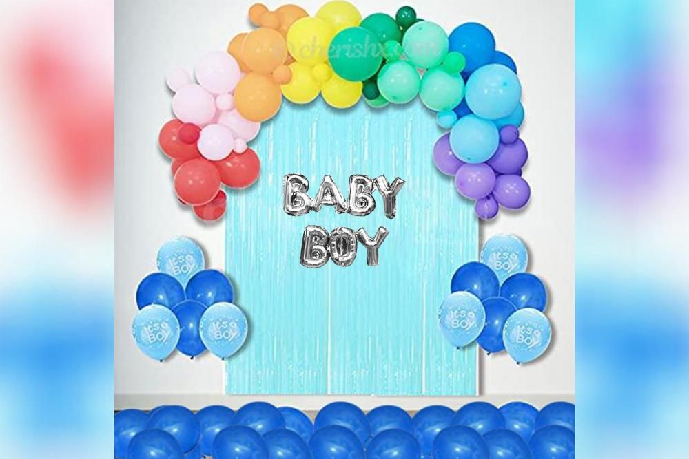 A Blue themed Welcome Baby Boy Decor in Delhi NCR