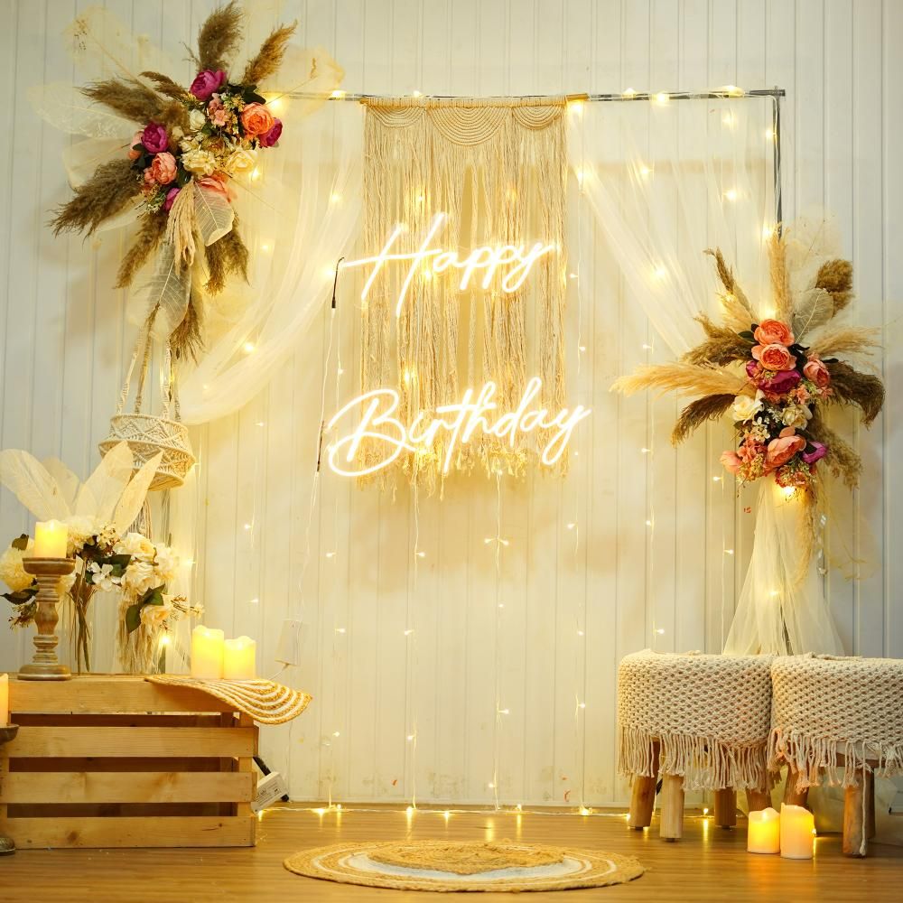 Boho Chic Birthday Decoration