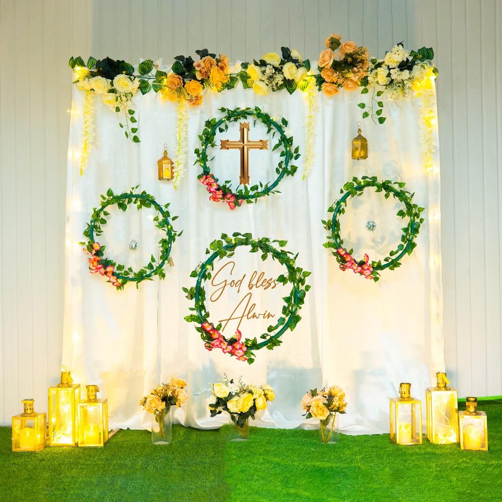 Step into the divine embrace of baptismal bliss.