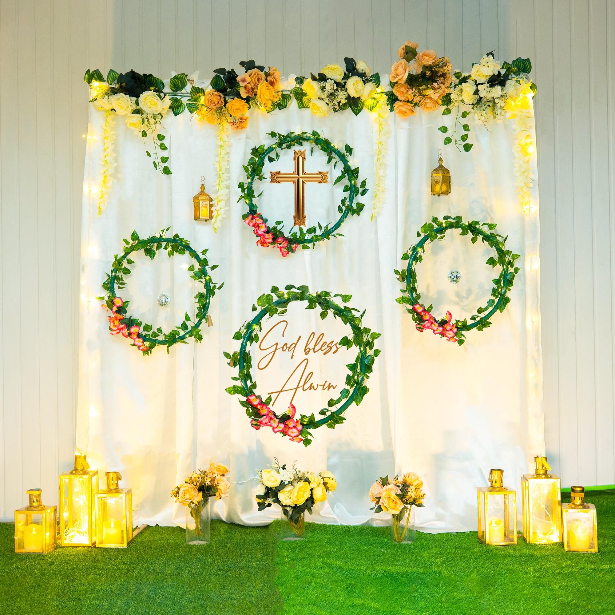 Step into the divine embrace of baptismal bliss.