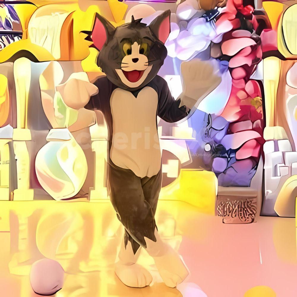 Kids enjoying mischievous fun with their favorite live Tom character