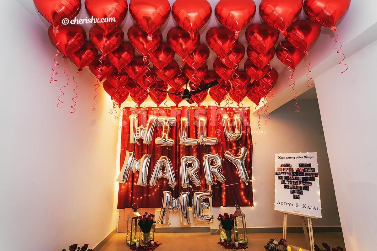 Romantic Customisable Marry Me Balloon Decor