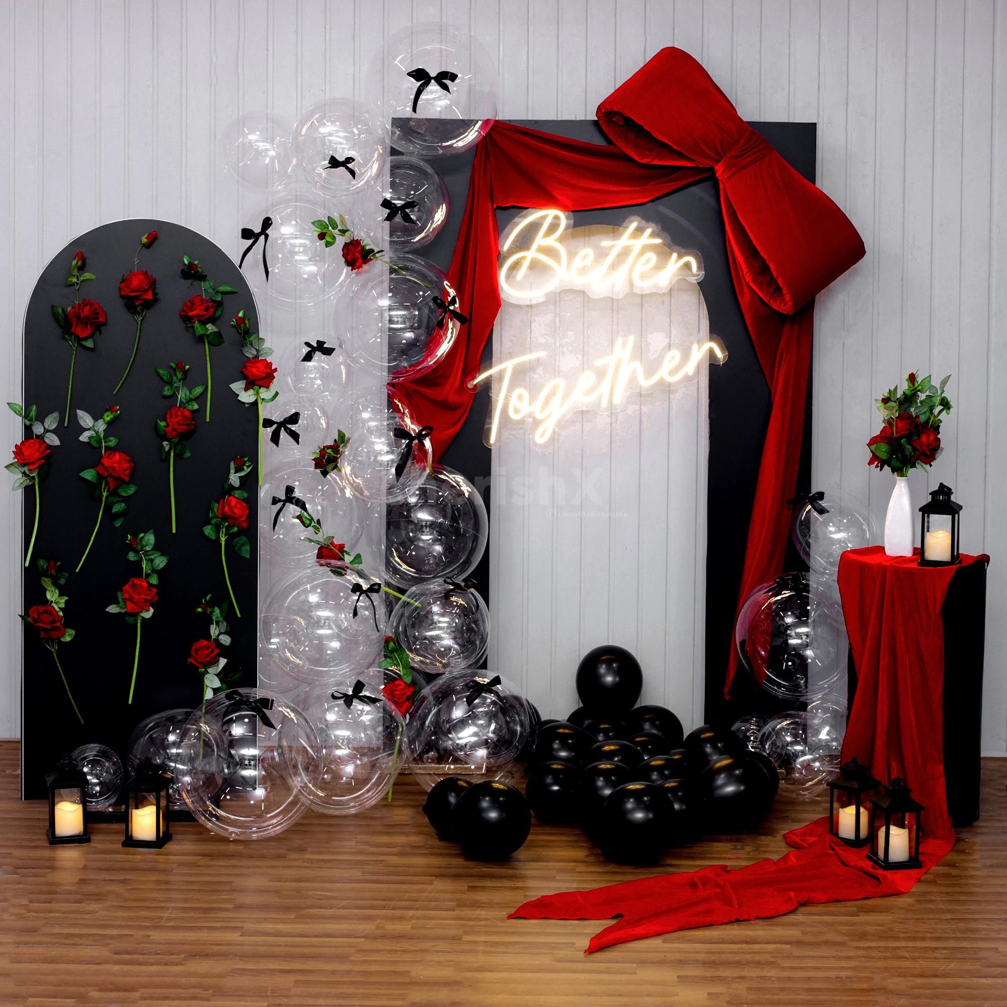 Daring romance in black, red, and light