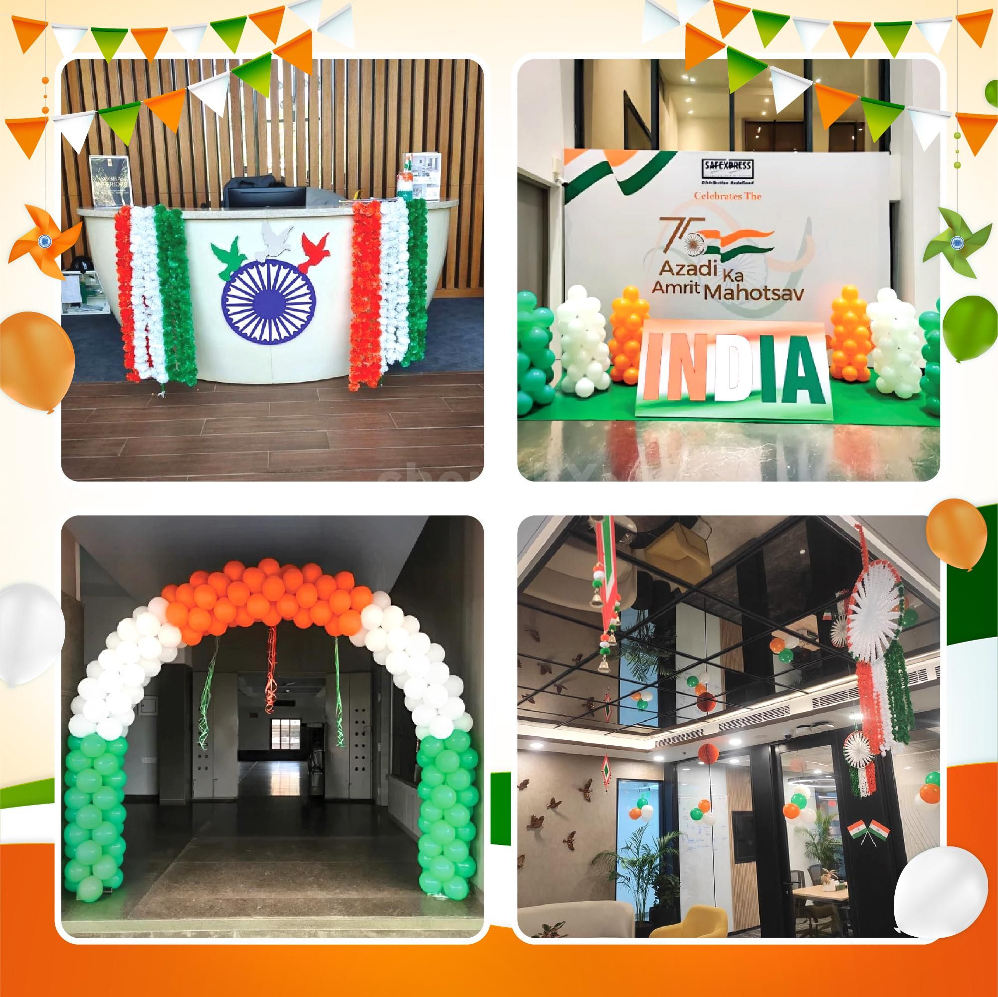 Kites cutouts round hangings and pompom ensure the josh touches the sky