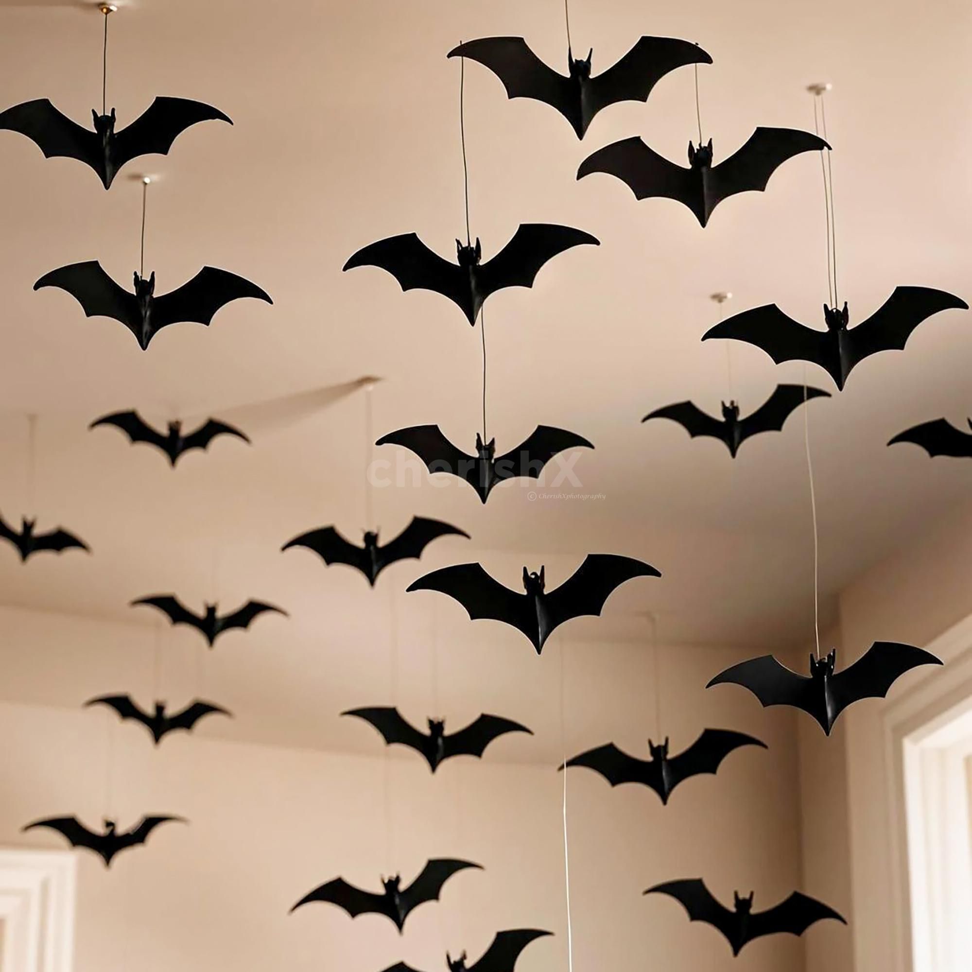 Make your ceiling look like a scary Halloween night sky!