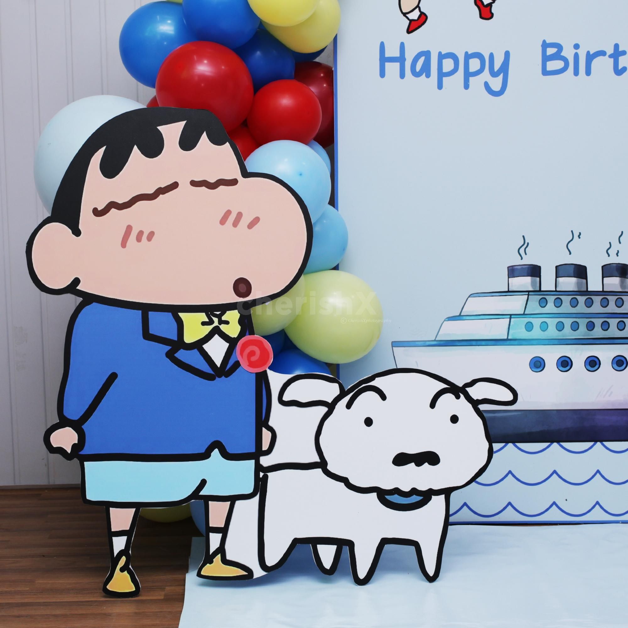 Shinchan Birthday Premium Decor