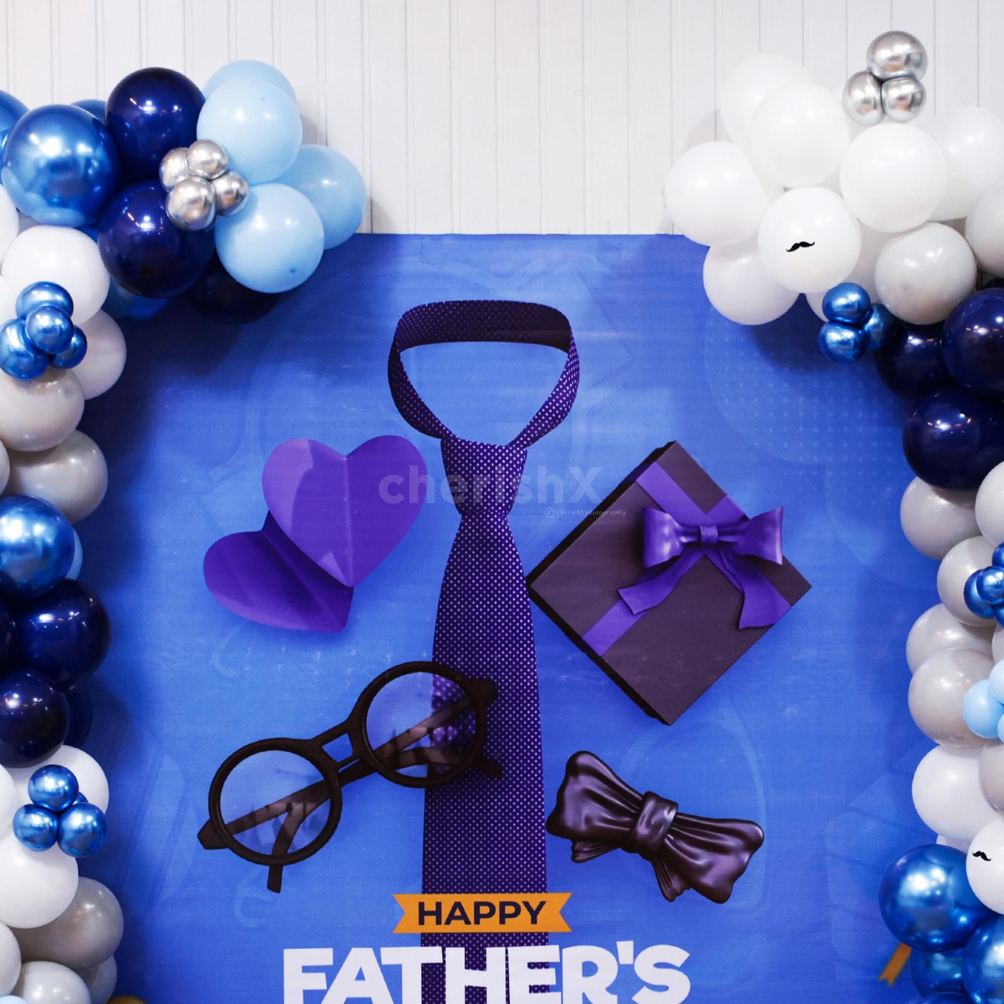 Each balloon a thank-you for all he's done