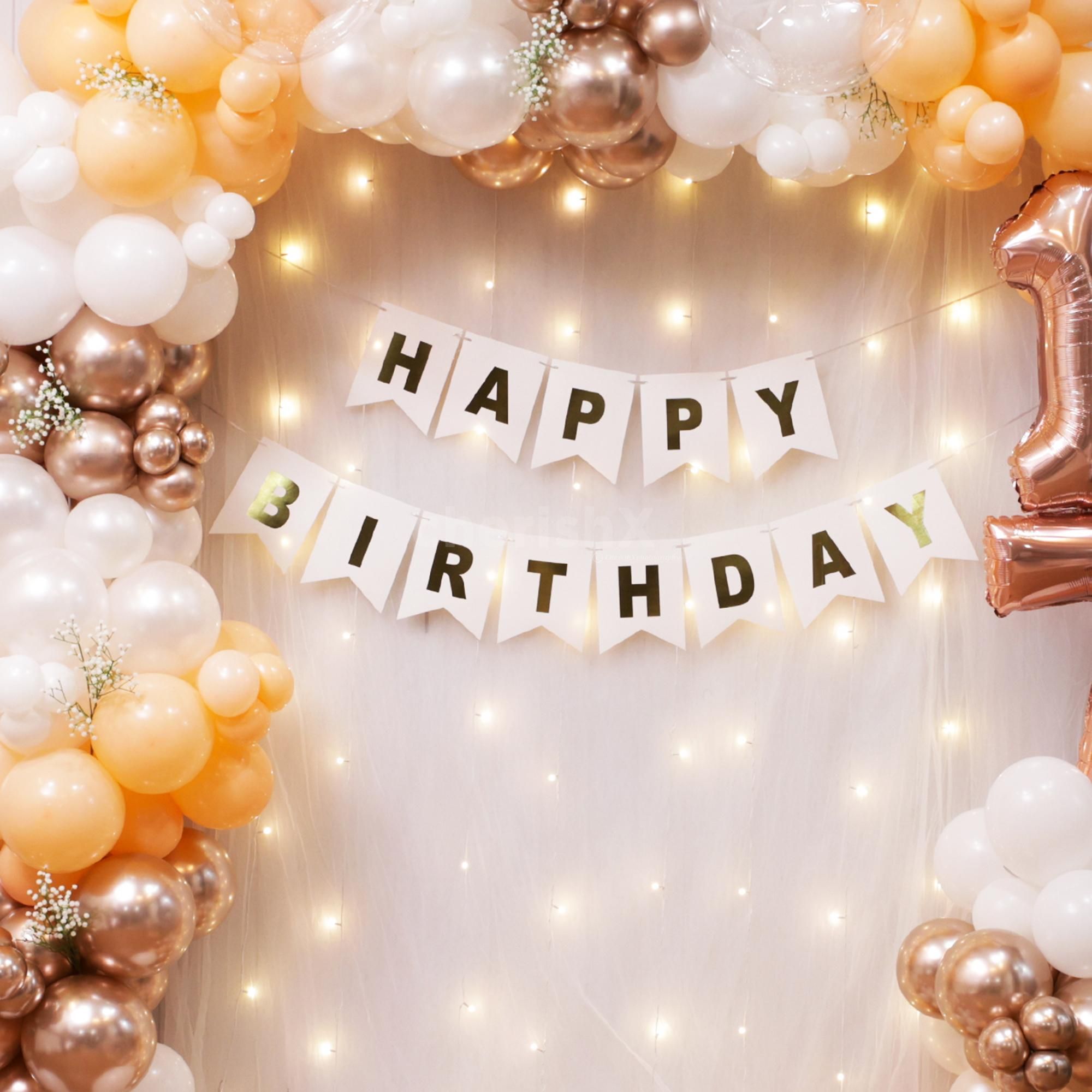 Cozy and colourful birthday party decor setup that every age group loves