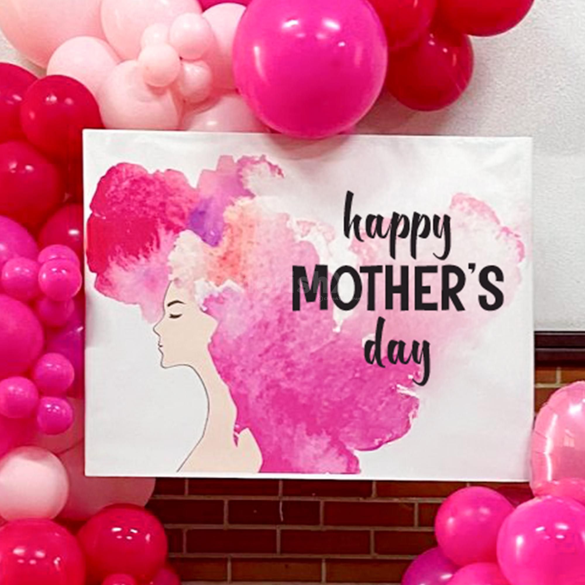 Cute pink heart foil balloons bring added personality.