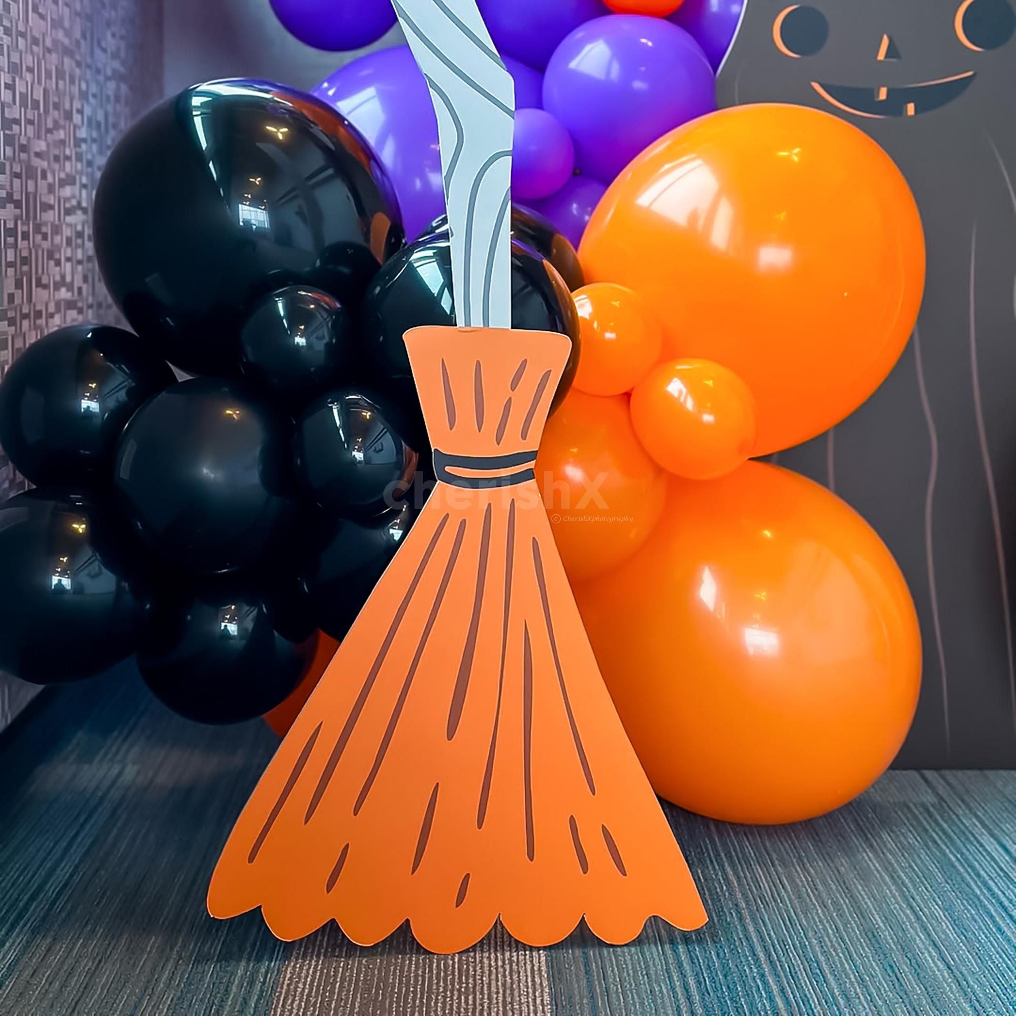 Make your party background photo colorful, fun, and frightening.