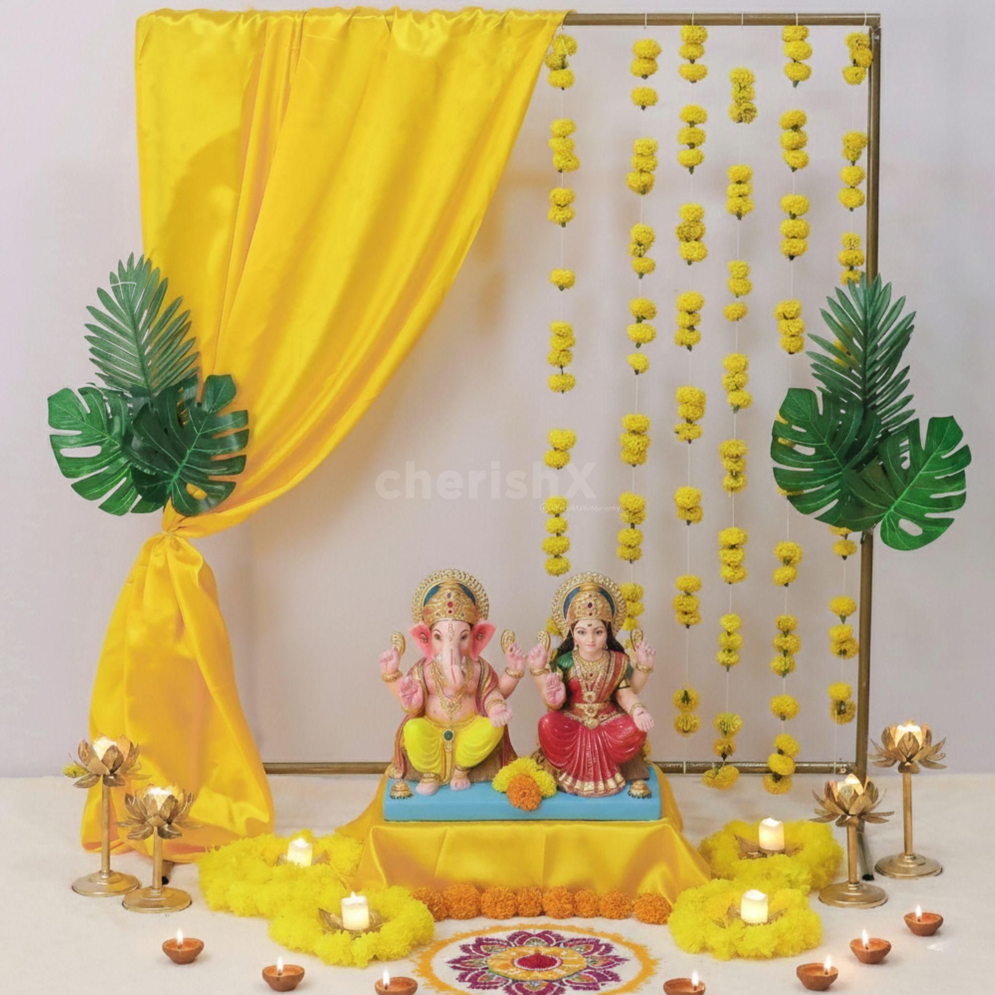 Easy DIY Ganesha chaturthi decoration
