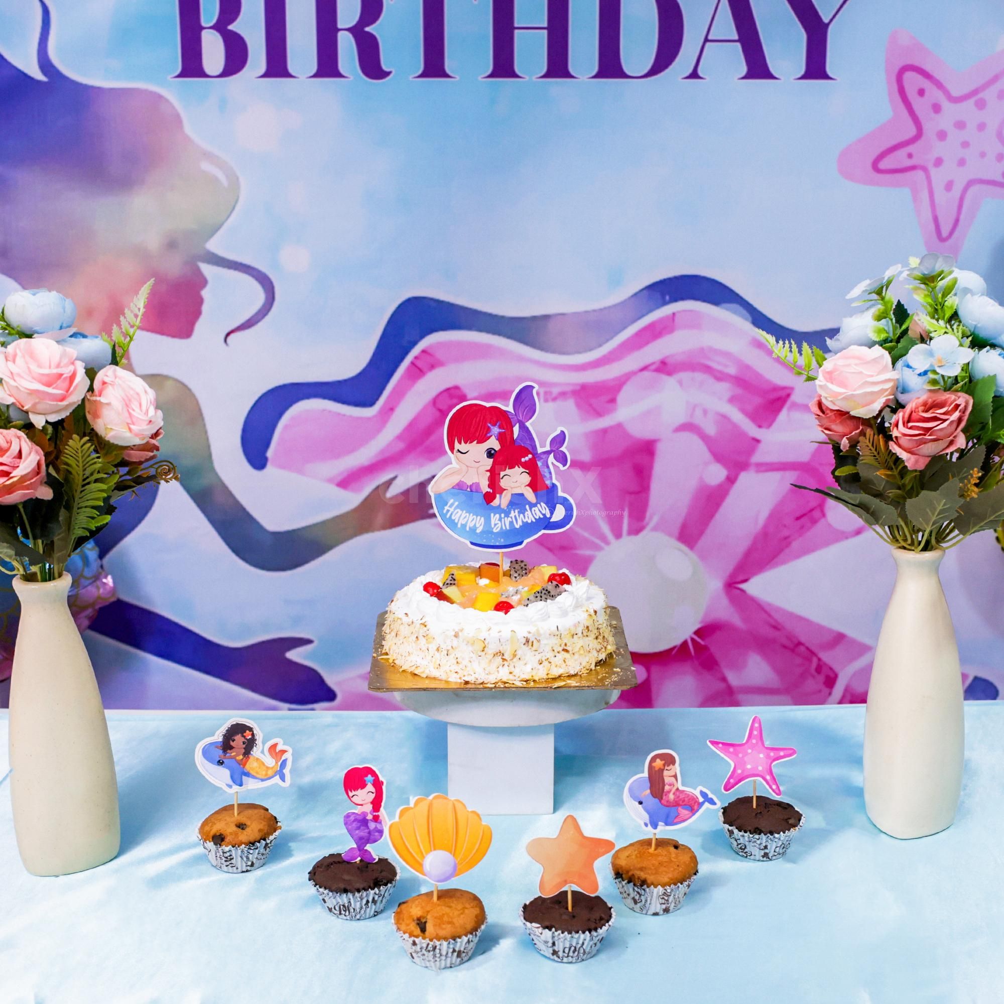 Mermaid theme budget decoration at home