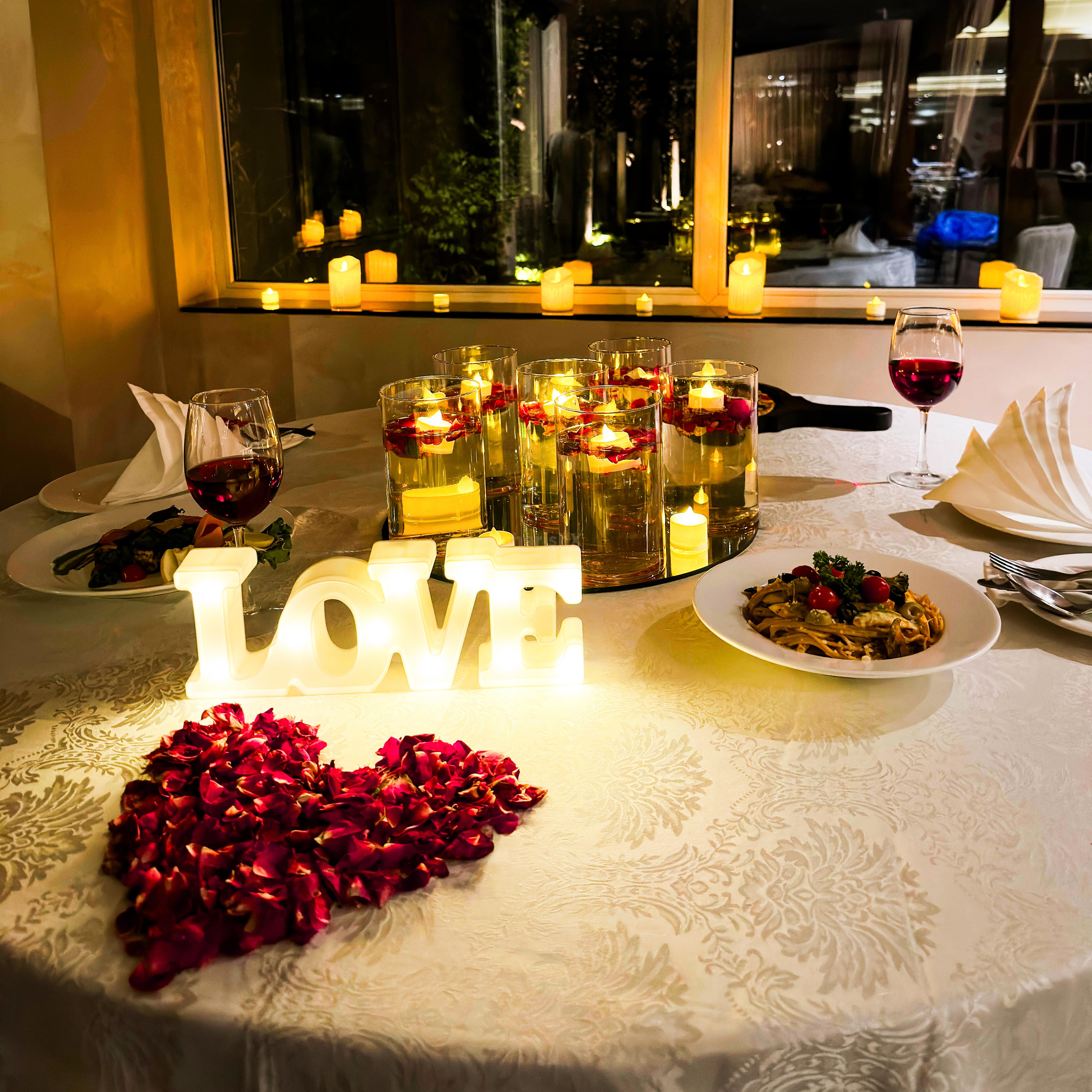 romantic candlelight dining in gurugram