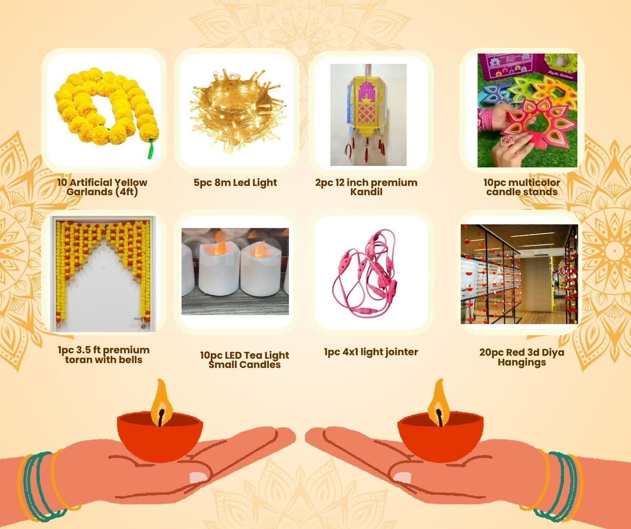 Diwali Decoration Premium Combo KIT for Doing it yourself