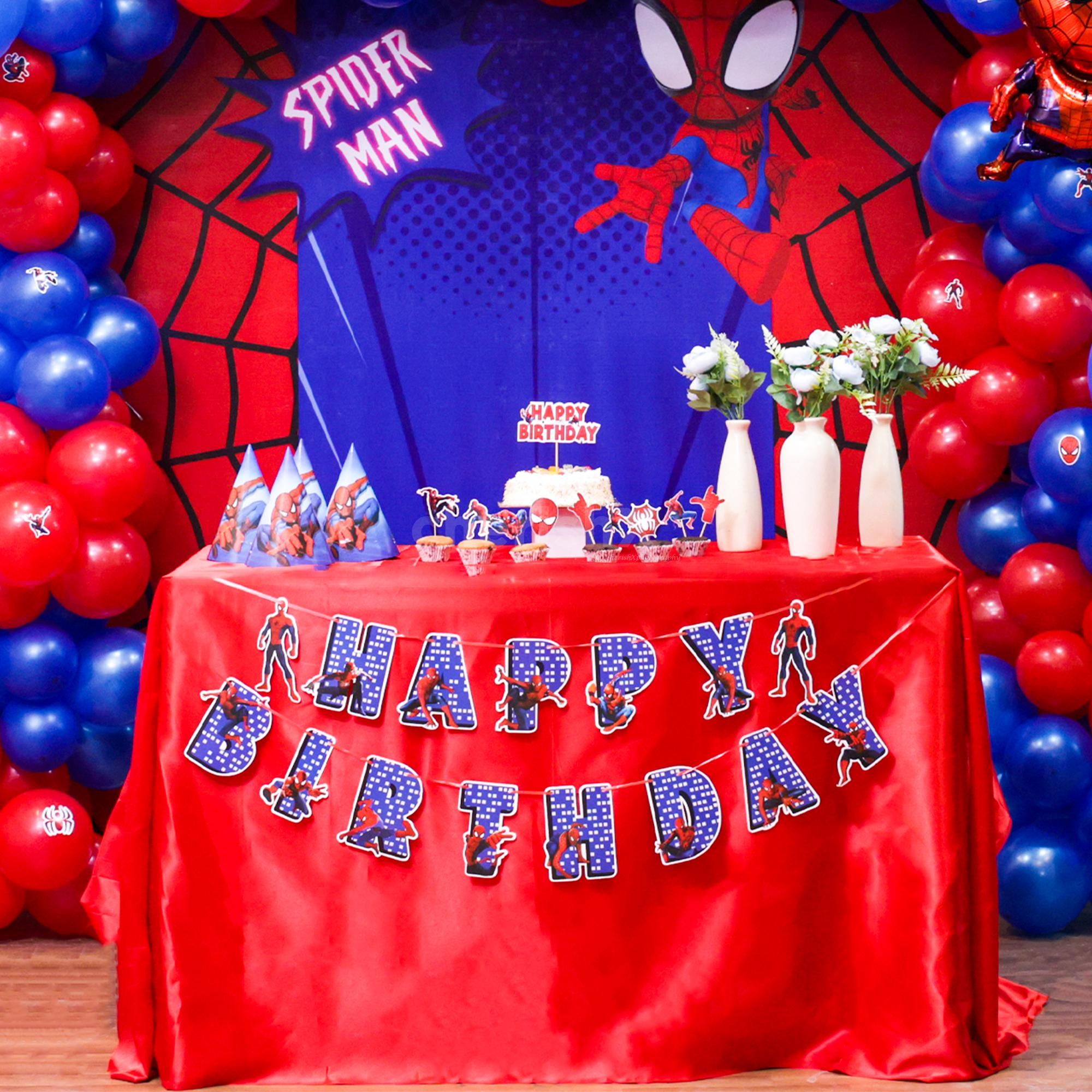 Squad goals activated with the coolest kids birthday Spiderman decor theme