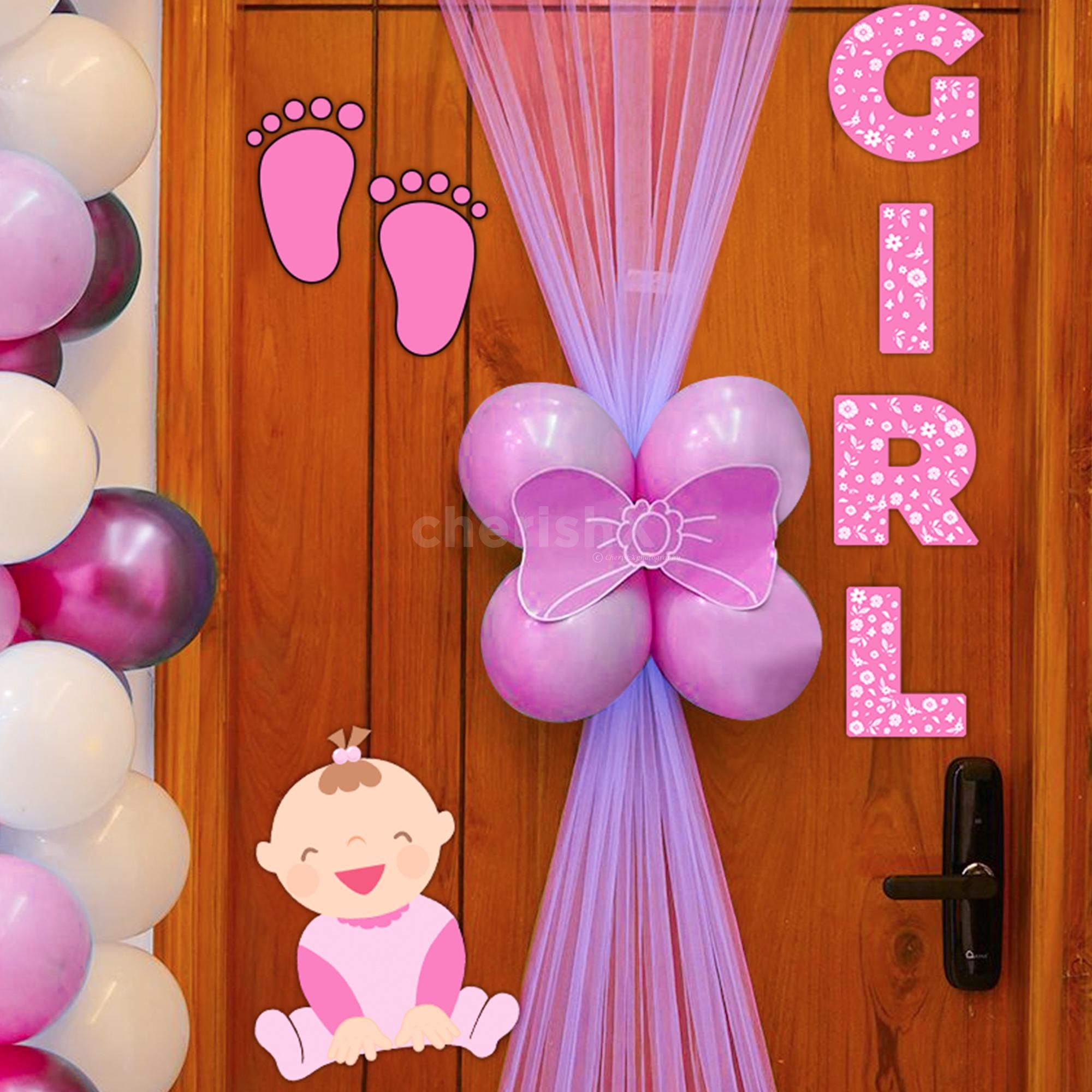 Welcome baby decoration at home