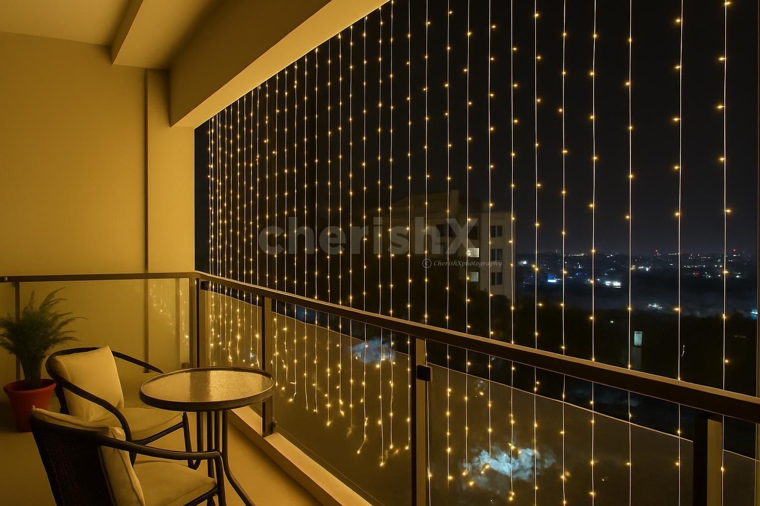 Diwali light installation service for Balcony