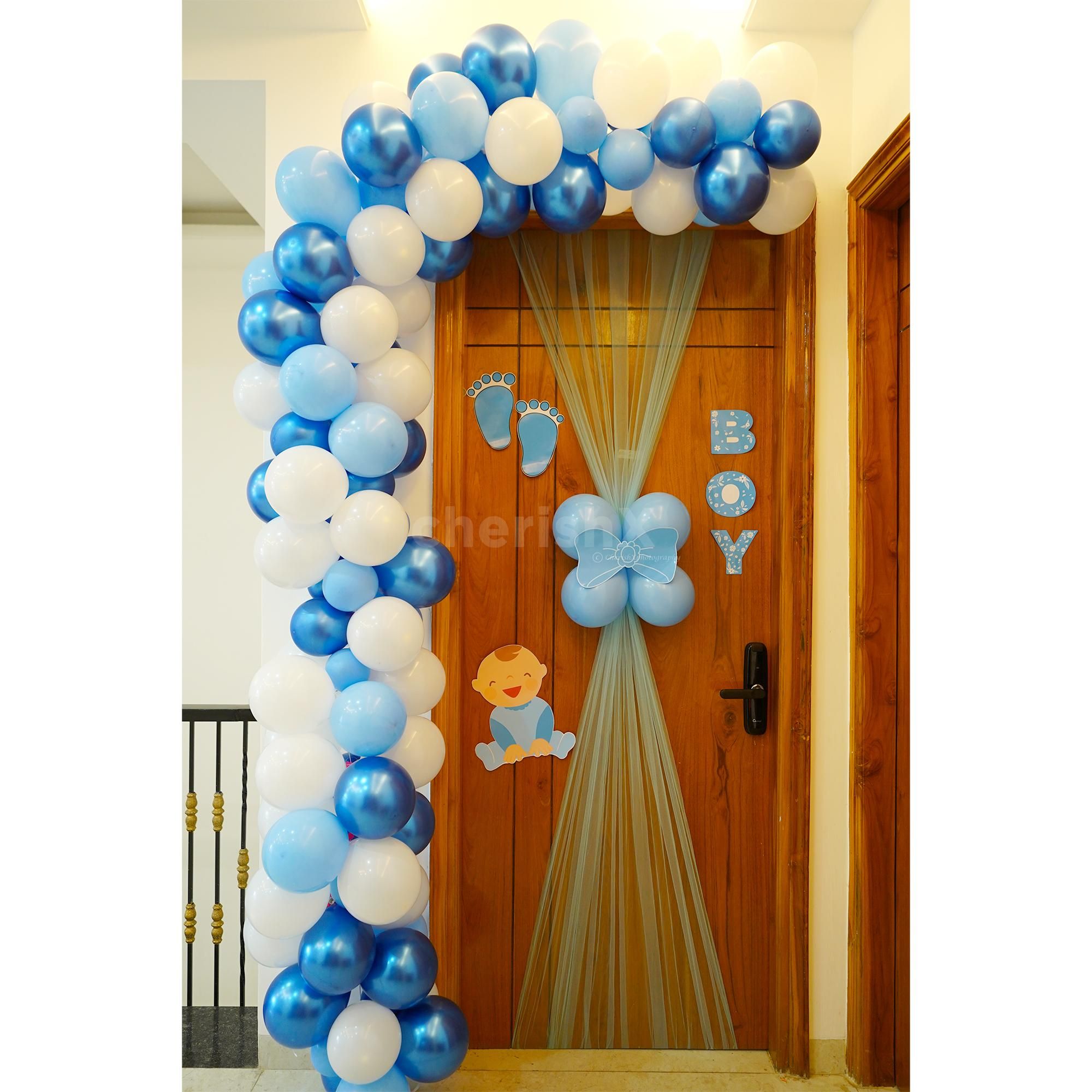 Welcome baby boy decoration at home