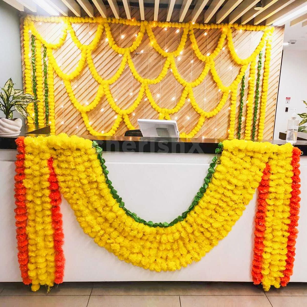 Pixel lights underline the importance of glow in this subtle yet magical office decor