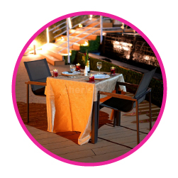 Day light theme romantic surprise dinner arrangement